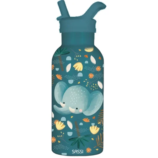 Botella de acero inoxidable 350 ml Chewy el elefante - Sassi Junior