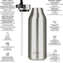 Botella isotérmica 2.0 plata 1,5L - Les Artistes Paris