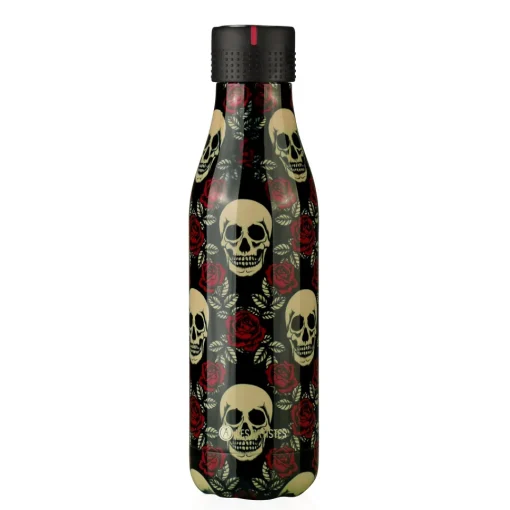 Botella isotérmica rosas y calaveras 500ml - Les Artistes Paris