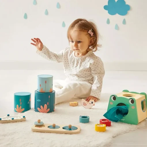 Box juguetes sensoriales 12 meses - Janod