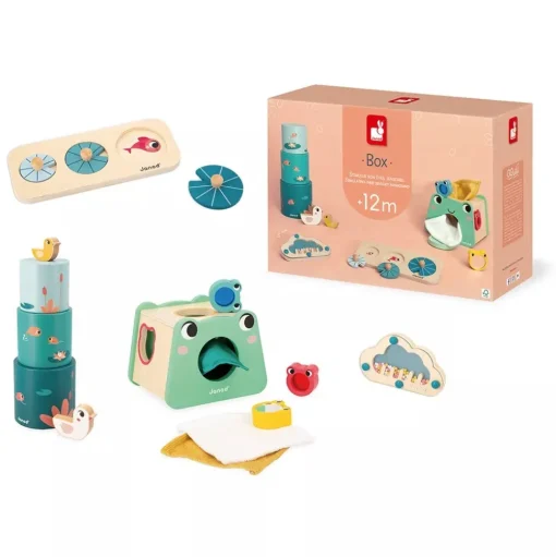 Box juguetes sensoriales 12 meses - Janod