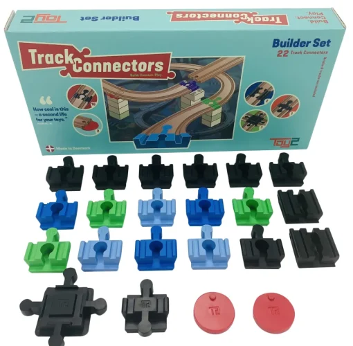 Builder Set - 22 conectores de vía - Toy2
