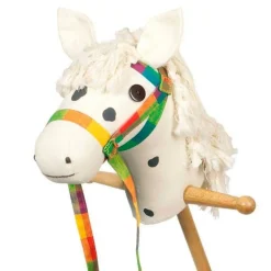 Caballo blanco de montar con riendas - Goki