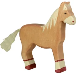 Caballo de pie, marrón claro - Holztiger