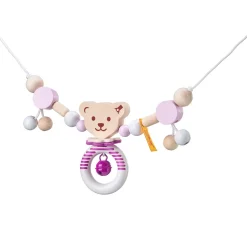 Cadenita de cochecito oso Steiff rosa - Selecta