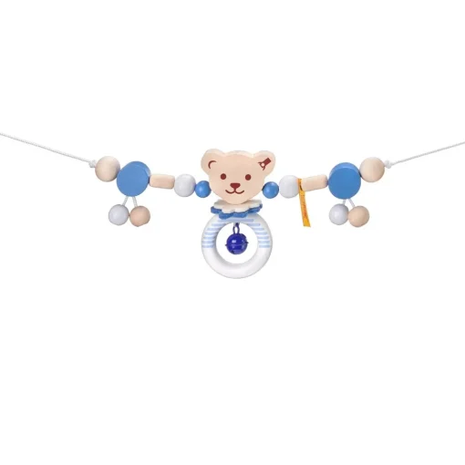 Cadenita de cochecito oso Steiff azul - Selecta