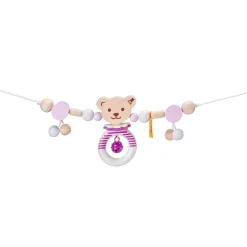 Cadenita de cochecito oso Steiff rosa - Selecta