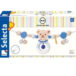 Cadenita de cochecito oso Steiff azul - Selecta