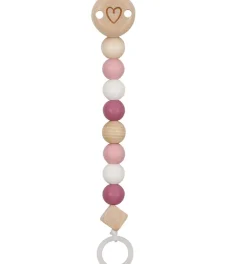 Cadenita para chupete corazon rosa - Goki