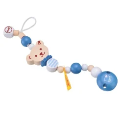 Cadenita porta chupete oso Steiff azul - Selecta