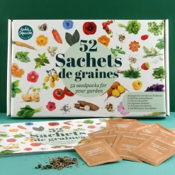 Caja 52 paquetes de semillas - Radis et Capucine