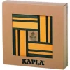 Caja de 40 cartones verdes y amarillos con libro - Kapla