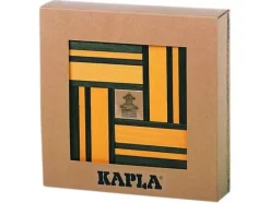 Caja de 40 cartones verdes y amarillos con libro - Kapla