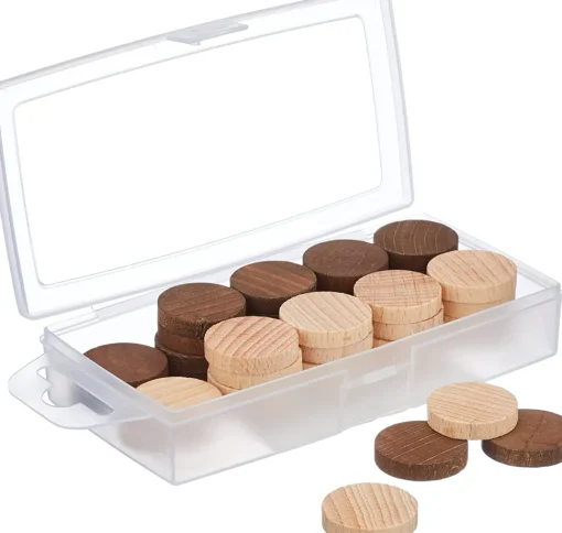 Caja de 40 fichas de madera - Jeujura