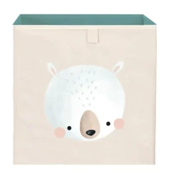 Caja de almacenamiento cuadrada Munchy el oso - Sassi Junior