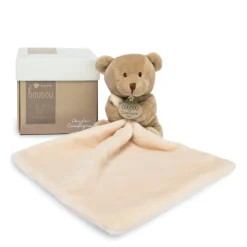 Caja de flores con pañuelo de peluche - Doudou et Compagnie