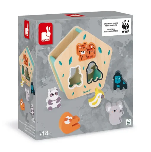 Caja de formas Animales de madera - Janod