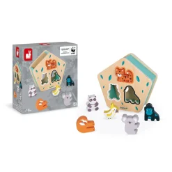Caja de formas Animales de madera - Janod