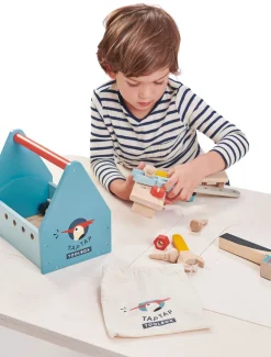 Caja de herramientas de madera Tap Tap - Tender Leaf Toys