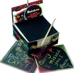 Caja de Mini Notas Scratch Art® Arco Iris - Melissa & Doug