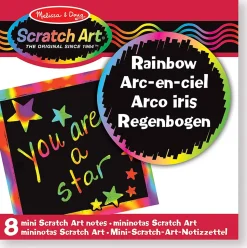 Caja de Mini Notas Scratch Art® Arco Iris - Melissa & Doug