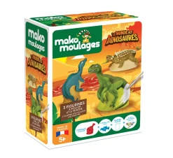 Caja de moldeo 3 dinosaurios - Mako Créations