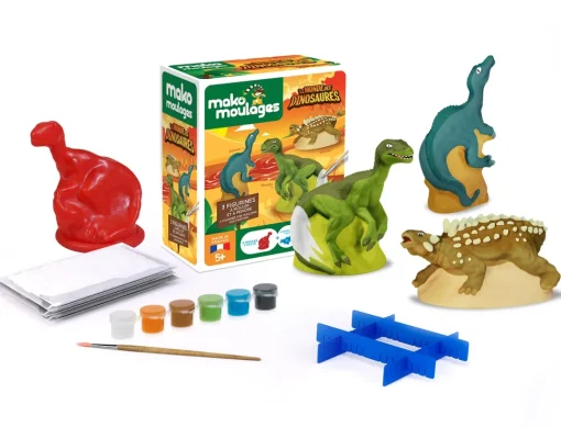 Caja de moldeo 3 dinosaurios - Mako Créations