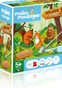 Caja de moldeo Animales del bosque - Mako Créations