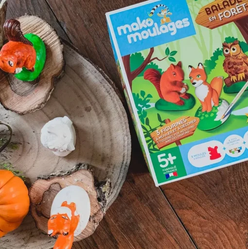 Caja de moldeo Animales del bosque - Mako Créations