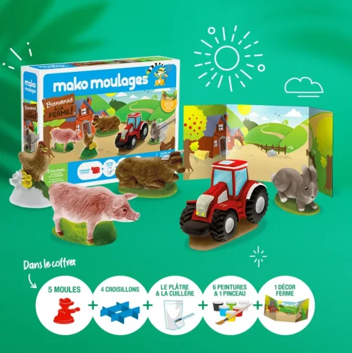 Caja de moldeo Bienvenido a la granja - Mako Créations
