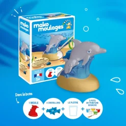 Caja de moldeo Delfín y su bebé - Mako Créations