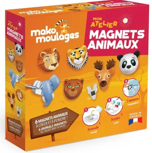 Caja de moldeo Imanes animales - Mako Créations