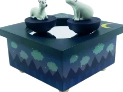 Caja de música de madera Cervatillo y Oso - Trousselier