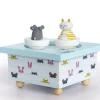 Caja de música de madera Gato & Ratón - Trousselier