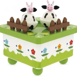 Caja de música de madera Vacas - Ulysse
