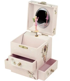 Caja musical Hada de las cerezas rosa 13,5x10x10cm - Trousselier