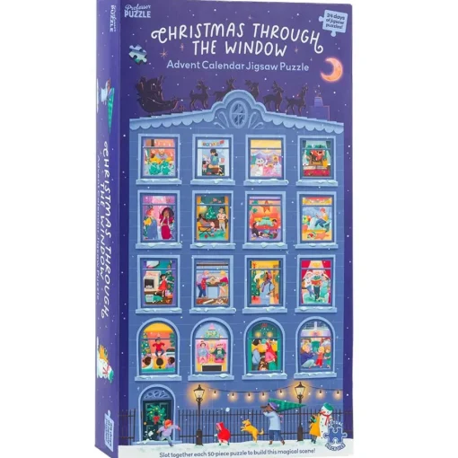 Calendario de Adviento Navidad a través de la ventana - Professor Puzzle