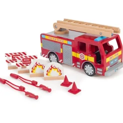 Camión de bomberos de madera - Bigjigs Toys