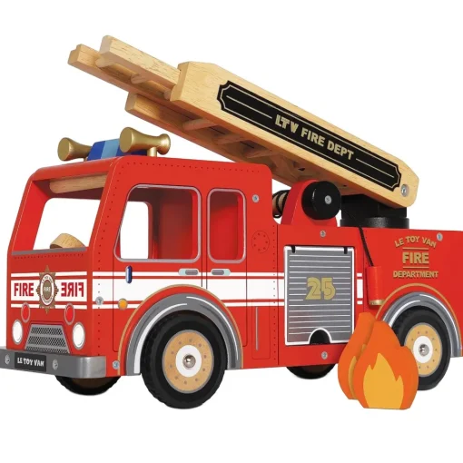 Camión de bomberos de madera roja - Le Toy Van