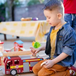 Camión de bomberos de madera - Bigjigs Toys