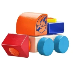 Camión de madera, con velcro 5 piezas - Selecta