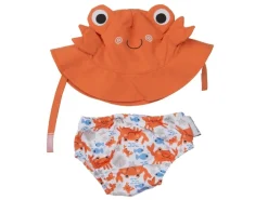 Camisa y gorro de cangrejo (3-6M) - Zoocchini
