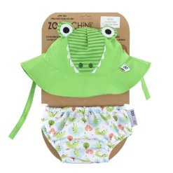 Camisa y gorro de cocodrilo (12-24M) - Zoocchini