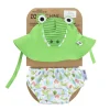 Camisa y gorro de cocodrilo (6-12M) - Zoocchini
