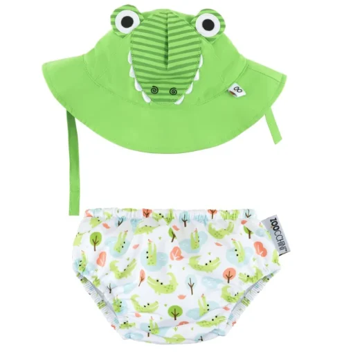 Camisa y gorro de cocodrilo (6-12M) - Zoocchini