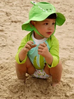Camisa y gorro de cocodrilo (6-12M) - Zoocchini