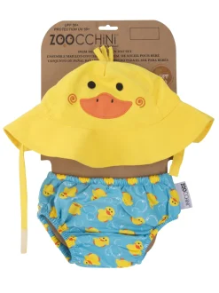 Camisa y sombrero de pato (6-12M) - Zoocchini