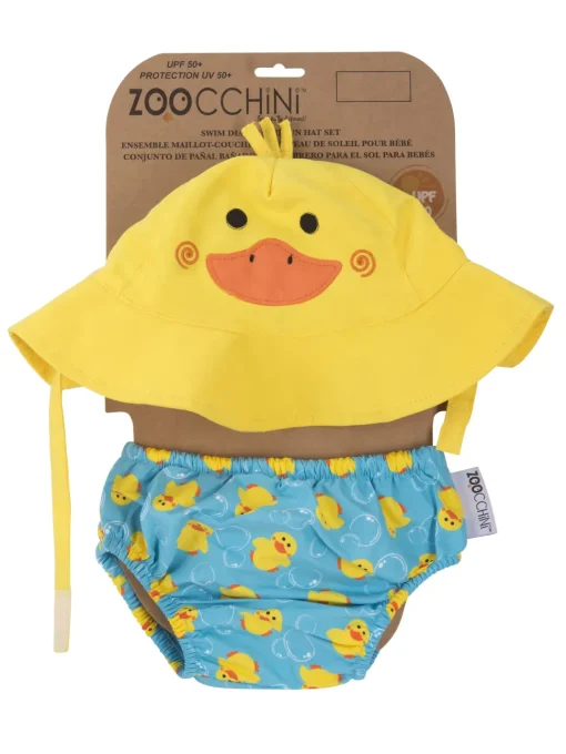 Camisa y sombrero de pato (6-12M) - Zoocchini