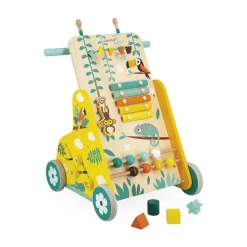 Carrito andador multiactividades de madera Tropik - Janod