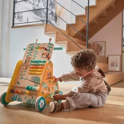 Carrito andador multiactividades de madera Tropik - Janod